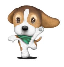 ビーグル犬の ビーちゃん