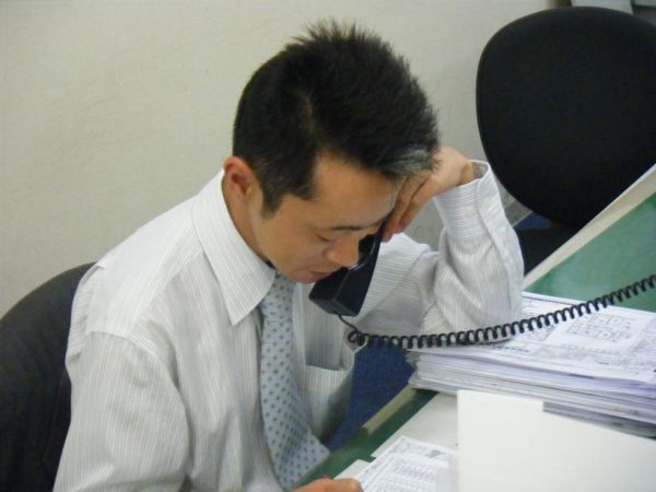 仕事中